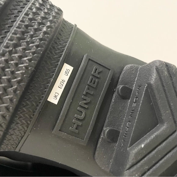 Hunter Disney Mickey Mouse Black Rain Boots Womens Size 5 - Picture 10 of 14